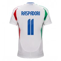 Italija Giacomo Raspadori #11 Gostujuci Dres EP 2024 Kratak Rukav